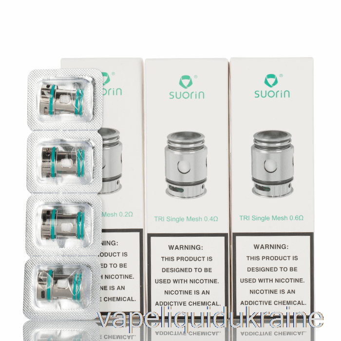 Vape Liquid Ukraine Suorin TRI Replacement Coils 0.2ohm TRI Triple Mesh Coils